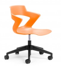 Zen Chair With Black 5 Star Base. Gas Lift. Castors